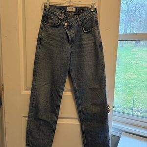 Agolde cross cross jeans EUC 23